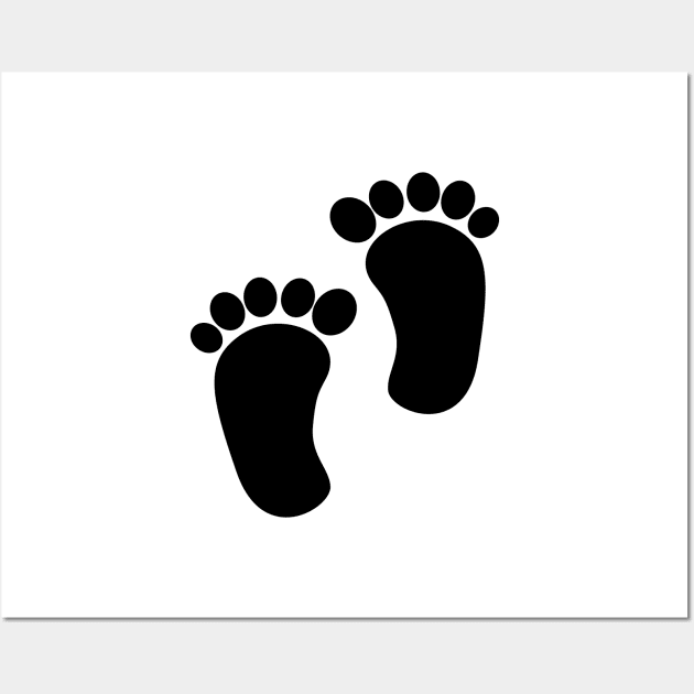 Baby Feet - Pregnant Gift Wall Art by KC Happy Shop